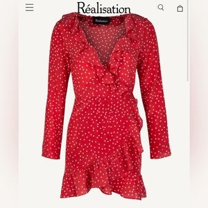 Realisation Par Red Polka Dot Mini Dress